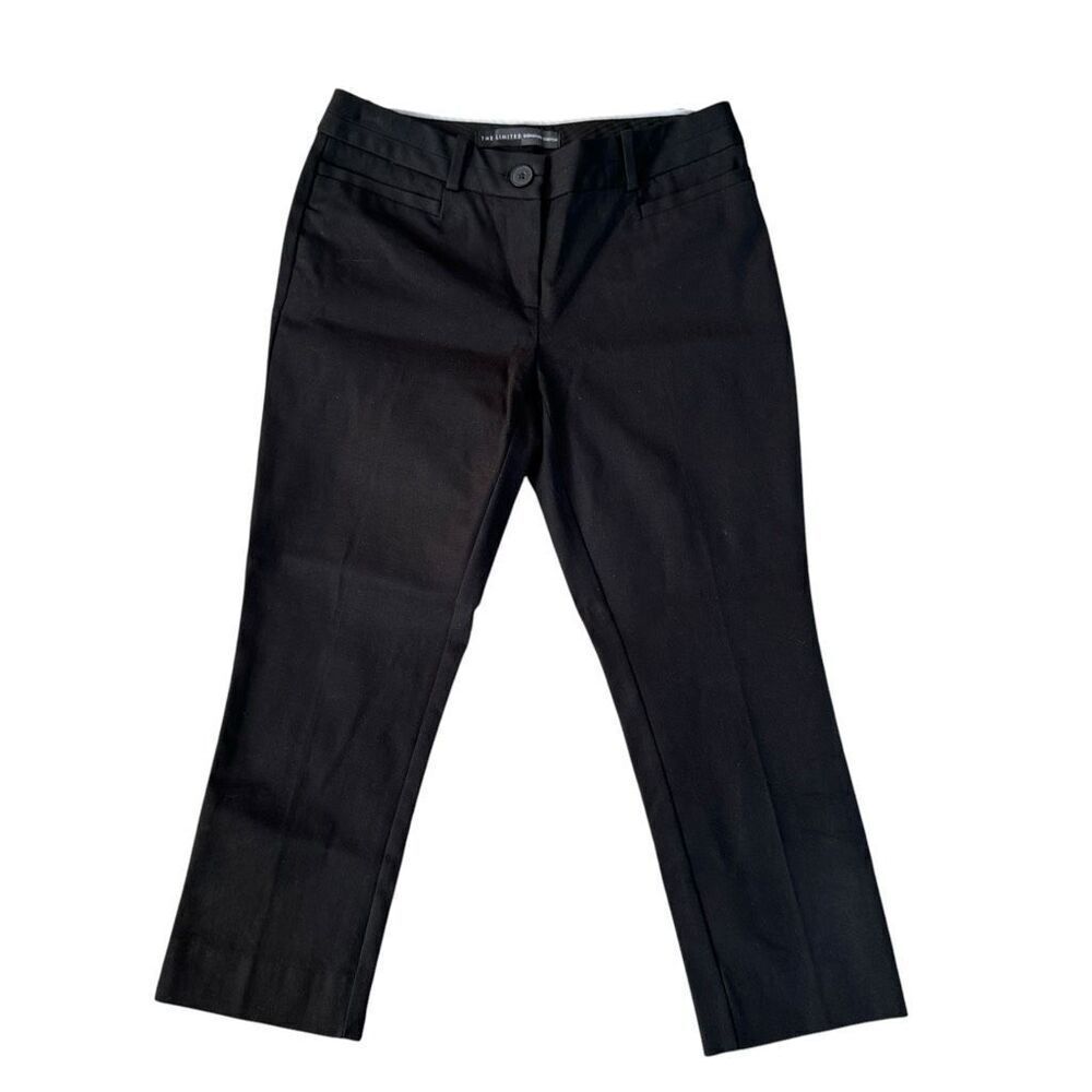 The Limited signature stretch black color cropped pants size 2 cotton blend